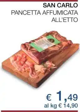 Coop SAN CARLO PANCETTA AFFUMICATA ALL’ETTO offerta