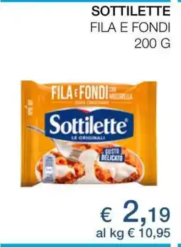 Coop Sottilette offerta