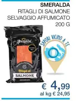 Coop SMERALDA RITAGLI DI SALMONE SELVAGGIO AFFUMICATO offerta