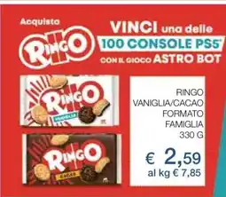 Coop RINGO VANIGLIA/CACAO FORMATO FAMIGLIA 330 G offerta