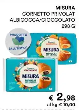 Coop MISURA CORNETTO PRIVOLAT ALBICOCCA/CIOCCOLATO offerta