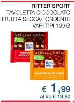 Coop Ritter Sport offerta