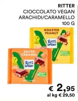 Coop RITTER CIOCCOLATO VEGAN ARACHIDI/CARAMELLO offerta