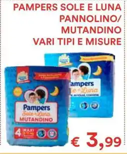 Coop PAMPERS SOLE E LUNA PANNOLINO/MUTANDINO offerta