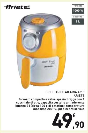 Spazio Conad Ariete Friggitrice Ad Aria 4615 offerta