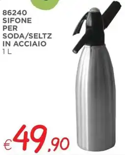 Zona Sifone per soda/seltz in acciaio offerta