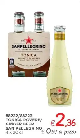 Zona Tonica rovere/ ginger beer SAN PELLEGRINO offerta