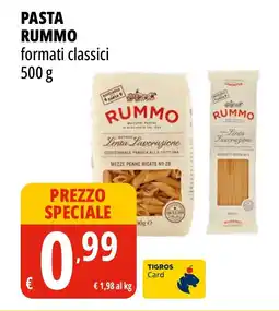 Tigros Pasta RUMMO offerta