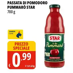 Tigros Passata di pomodoro pummarò STAR offerta