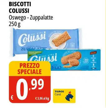 Tigros Biscotti COLUSSI offerta