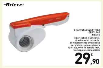 Spazio Conad Ariete Grattugia Elettrica Gratì 440 offerta