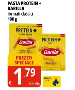 Tigros Pasta protein + BARILLA offerta
