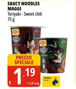 Tigros Saucy noodles MAGGI offerta
