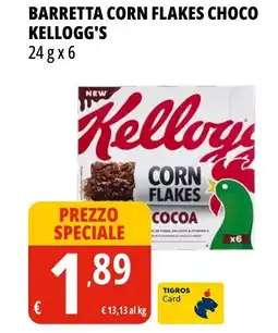 Tigros Barretta corn flakes choco KELLOGG'S offerta