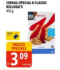 Tigros Cereali special k classic KELLOGG'S offerta