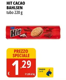 Tigros Hit cacao BAHLSEN offerta