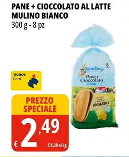 Tigros Pane + cioccolato al latte MULINO BIANCO offerta