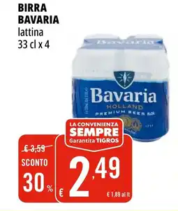 Tigros Birra BAVARIA offerta
