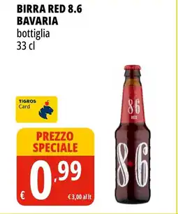 Tigros Birra red 8.6 BAVARIA offerta
