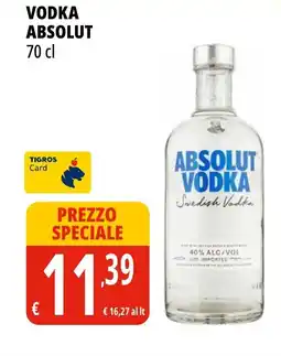 Tigros Vodka absolut offerta