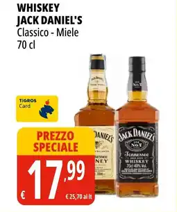 Tigros Whiskey JACK DANIEL'S offerta