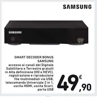 Spazio Conad Samsung Smart Decoder Bonus offerta