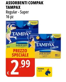 Tigros ASSORBENTI COMPAK TAMPAX offerta