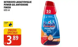 Tigros Detersivo lavastoviglie power gel antiodore FINISH offerta