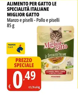 Tigros Alimento per gatto le specialità italiane MIGLIOR GATTO offerta