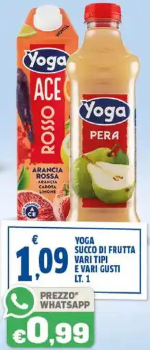 Sigma Yoga succo di frutta vari tipi e vari gusti offerta