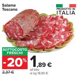 Carrefour Market Salame Toscano offerta