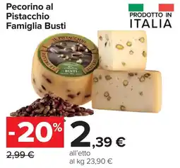 Carrefour Market Pecorino al Pistacchio Famiglia Busti offerta