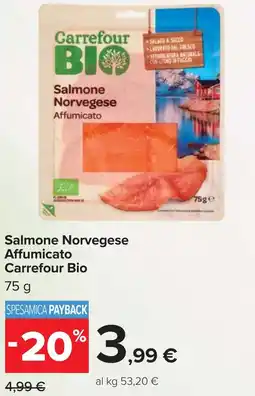 Carrefour Market Salmone Norvegese Affumicato Carrefour Bio offerta