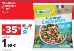 Carrefour Market Minestrone Leggerezza Orogel offerta