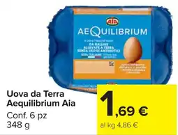 Carrefour Market Uova da Terra Aequilibrium Aia offerta