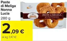 Carrefour Market Paste di Meliga Nonna Lucia offerta