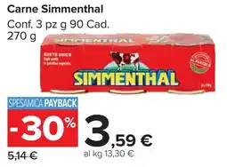Carrefour Market Carne Simmenthal offerta