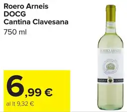 Carrefour Market Roero Arneis DOCG Cantina Clavesana offerta