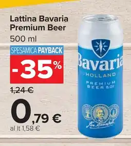 Carrefour Market Lattina Bavaria Premium Beer offerta