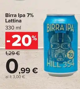 Carrefour Market Birra Ipa 7% Lattina offerta