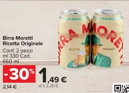 Carrefour Market Birra Moretti Ricetta Originale offerta