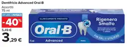 Carrefour Market Dentifricio Advanced Oral-B offerta