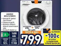 Unieuro Candy LAVATRICE HES14114TWM51S offerta