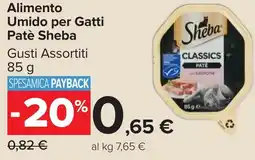 Carrefour Market Alimento Umido per Gatti Patè Sheba offerta