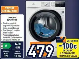 Unieuro Electrolux LAVATRICE EW6FCH210G offerta