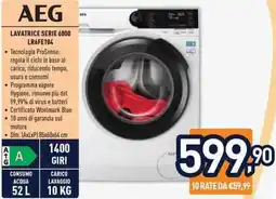 Unieuro AEG LAVATRICE SERIE 6000 LR6FE104 offerta