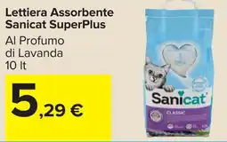 Carrefour Market Lettiera Assorbente Sanicat SuperPlus offerta