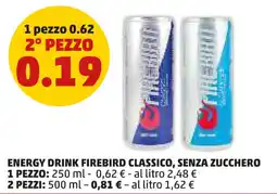 PENNY Energy drink firebird classico, senza zucchero offerta