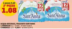 PENNY Acqua naturale, frizzante SANT'ANNA offerta