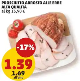 PENNY Prosciutto arrosto alle erbe alta qualità offerta